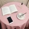 120x120cm Plaid Tablecloth Dust-proof Writing Desk Mat Simple Decor Ins Table Cloth  Household