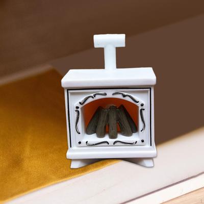 Çalışma Odası için Hafif Mini Dekorasyonlu 1 12 Dollhouse Şömine Mobilyası