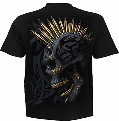 Spiral - BLACK GOLD (Unisex Black Short Sleeve T-Shirts) 3X Large