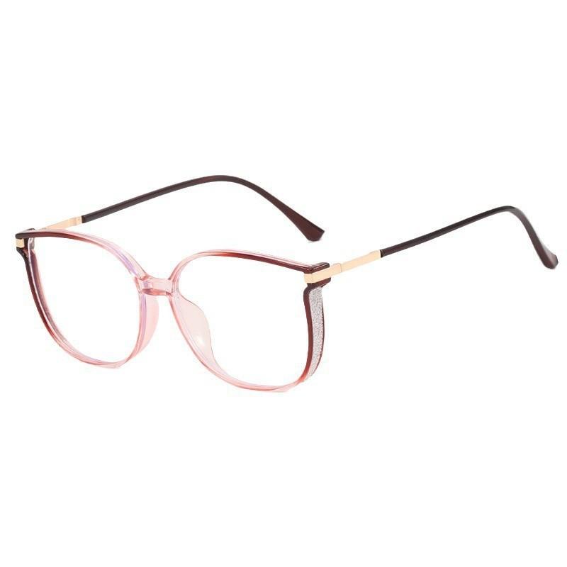 Anti-blue Light Glasses Square Metal Eyewear Women Men Large Frame Luxury Eyeglas Blue Light Blocking Man Lady Computer Eyeglas