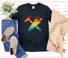 Retro Carpenter and Kids Tshirt, Hammer And Saw and Kids Tshirt, Vintage Carpenter and Kids Tshirt, Woodworker and Kids Tshirt, Gifts For Carpenter