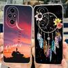 For Honor 200 Pro Case ELP-AN00 Cute Cat Painted Cover Clear Silicone Phone Case For Honor 200 Lite Honor200 Pro Soft TPU Fundas