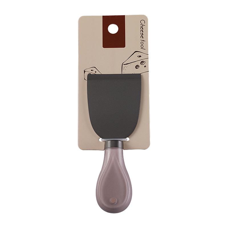 Stainless Steel Titanium-Plated Cheese Knife Set - Includes Cheese Knife, Fork, and Spatula.