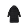 Adidas Terrex Series Solid Color Logo Loose Warm Long Hooded Down Jacket Unisex Outerwear Black HM9710