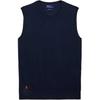 Polo SS25 Solid Loose Sleeveless Round Neck Tank Top Women Tops Deep-Blue WMPOSWENC021157-400