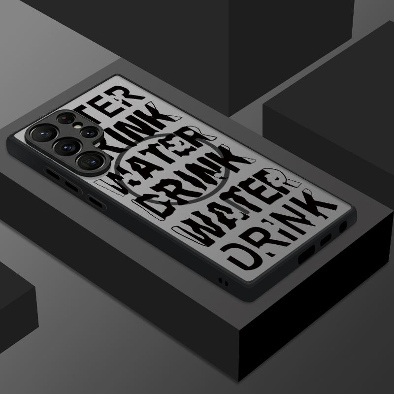 Magnetic For Magsafe Case For Samsung Galaxy S26 Ultra S25 Edge S24 S23 S22 Plus S21 FE Fashion Letter Pattern Hybrid Matte Cover