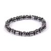 Elegant Beaded Elastic Magnetic Bracelet - Black Therapy Magnet Jewelry for Women