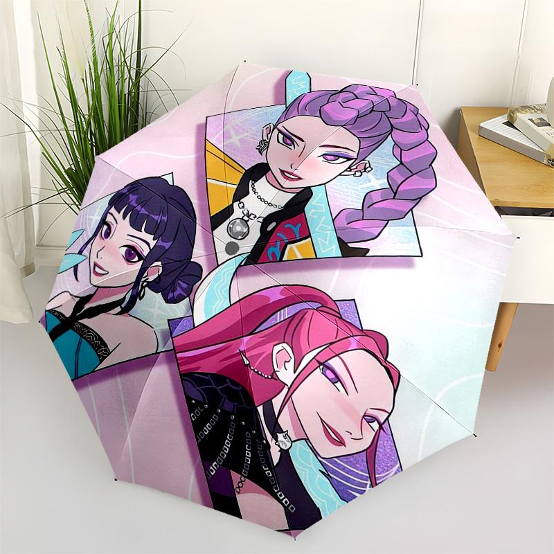 1pc Fantasy Characters Artwork Umbrella with Plastic Handle,Suitable for All Seasons Home Travel Outdoor UmbrellaFP023