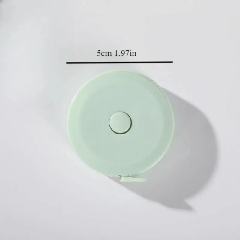 Drei Maße Kleidermaßband 1 Stück 1,5 m - Klein Tragbar Student, Weiches Leder, Automatisches Einzugs-Messwerkzeug