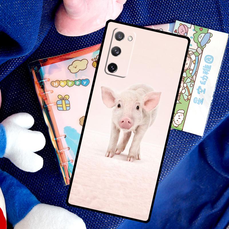 Funny Cute Lovely Pig Case For Samsung Galaxy S26 Ultra S25 S24 S23 S22 S21 S10 Plus S20 FE S25 Ultra Cover Funda