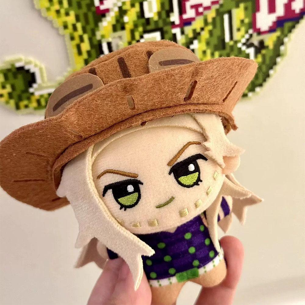 10cm Anime Gyro Zeppeli Plüschpuppe Anhänger Steel Ball Run Plüschtier Jonathan Joestar Kuschelpuppe Geburtstagsgeschenk für Fans