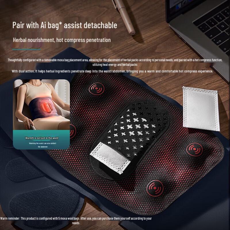 Philips Smart Vibration & Hot Compress Waist Massager Belt