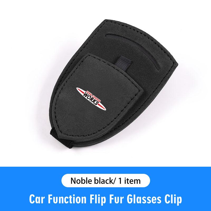 Car Sun Visor Glasses Box Sunglasses Clip Card Ticket Holder For BMW Mini Works Cooper F54 F55 F56 F57 F60 R50 R52 R53 R55 R56