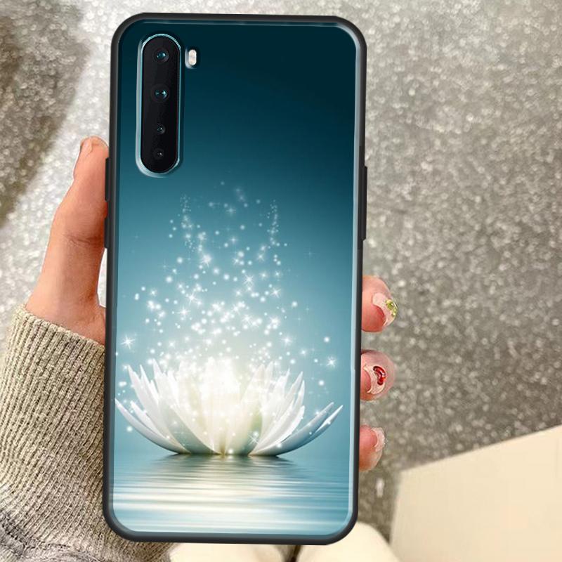

Lotus Blue White Flowers Case For OnePlus 13T 10T 8T 10 Pro 15 13 12 11 15R 13R 12R Nord CE 5 2 3 4 Lite N20 N30 Coque OnePlus 10T
