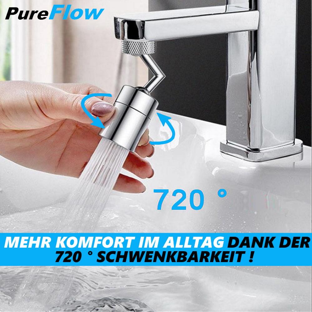 PureFlow Universal Spray Filter Swivel Shower Faucet Attachment 720° Shower