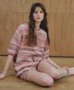 Citta Pastel Stripe Knit Cardigan_Ctk266(Pink)