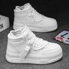 Fashion Trendy Little White Shoes Men's Latest High Collar Thick Sole Breathable Board Shoes High Height Sports and Casual Shoes