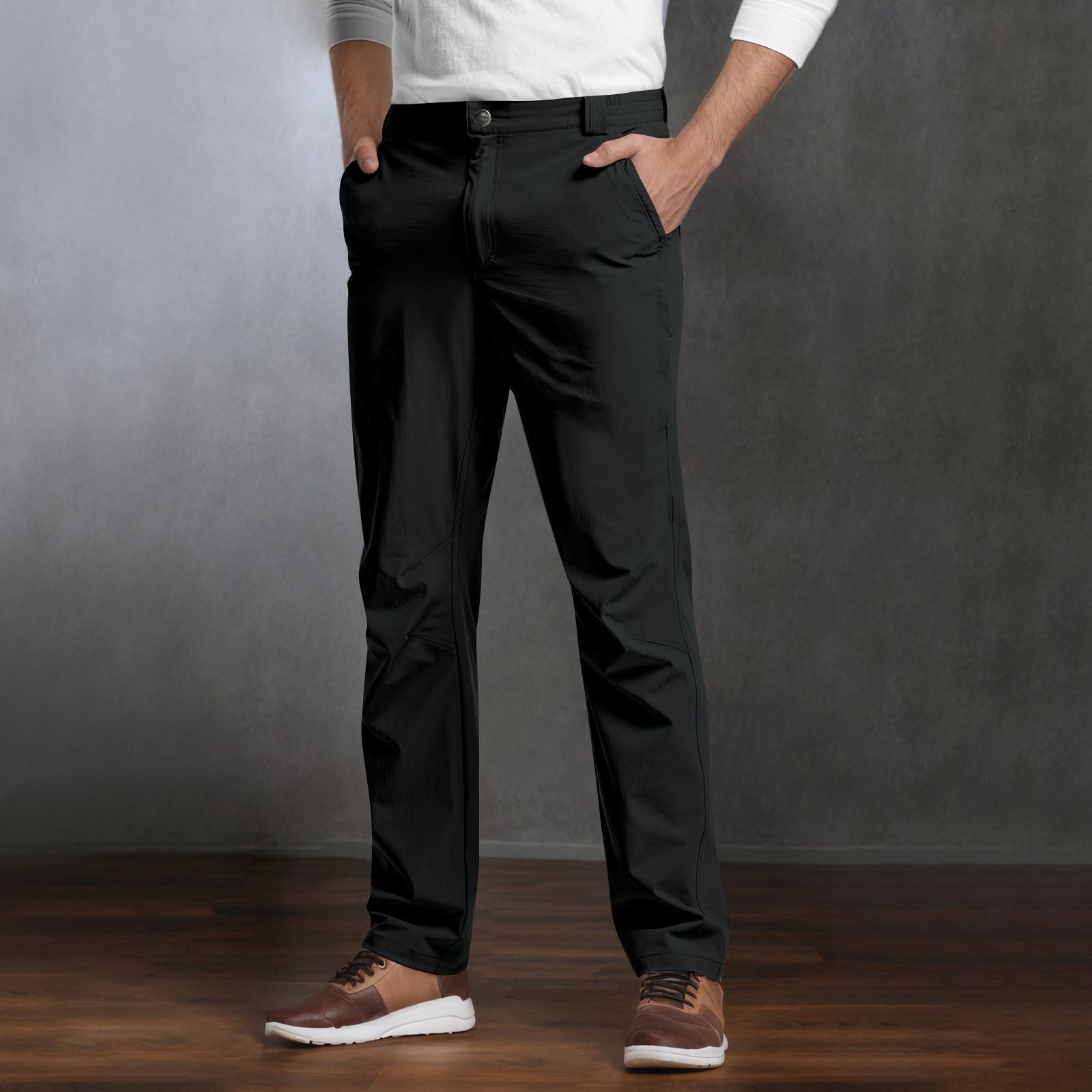 

Мужские вентилируемые эластичные брюки, быстросохнущие легкие повседневные брюки карго, водоотталкивающие брюки для работы в стиле милитари прямого кроя, повседневные брюки L чёрный