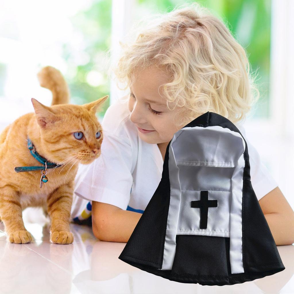 Pet /Dog Nun Costume Clothing- Cute Funny Sister Habit Dress Outfit For Festival Cosplay Party