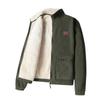 Mens Fleece Jacket With Stand Collar Lightweight Outdoor Coat Men