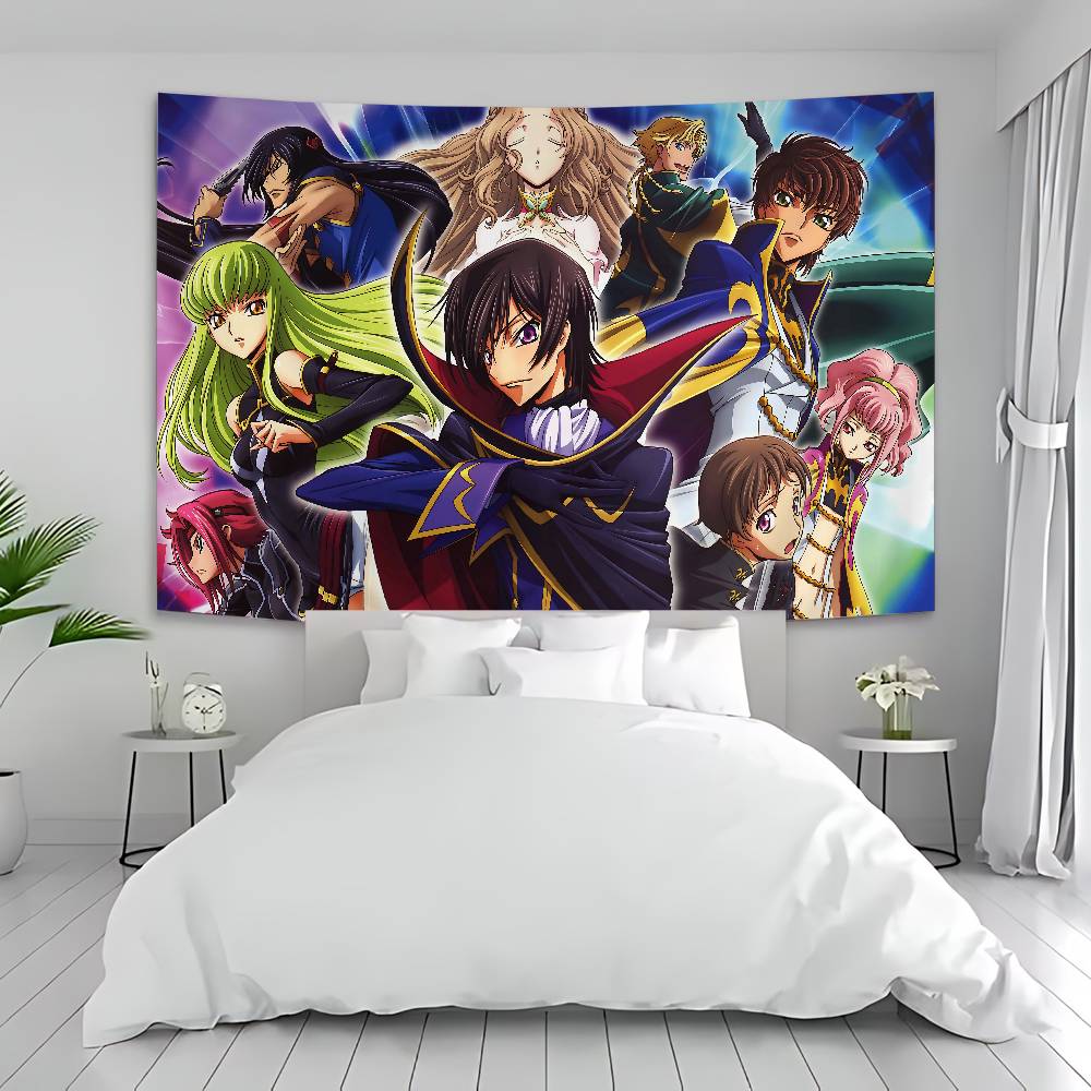 Code Geass Cartoon Anime Cartoon Tapestry Art Science Fiction Room Home Decor Wall Hanging Home Decor