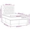 3142562 vidaXL Divan Bed with Mattress Dark Grey 120x200cm Fabric