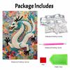 Chinese Dragon Pearl Painting 5D DIY Rhinestone Embroidery Handmade Art Decor Creative Gift for Home Interior Decoration