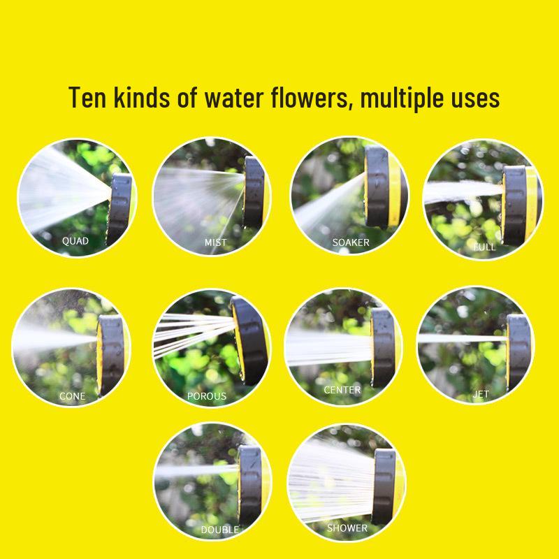 High-Pressure Garden Watering & Car Wash Rubber-Coated Water Gun