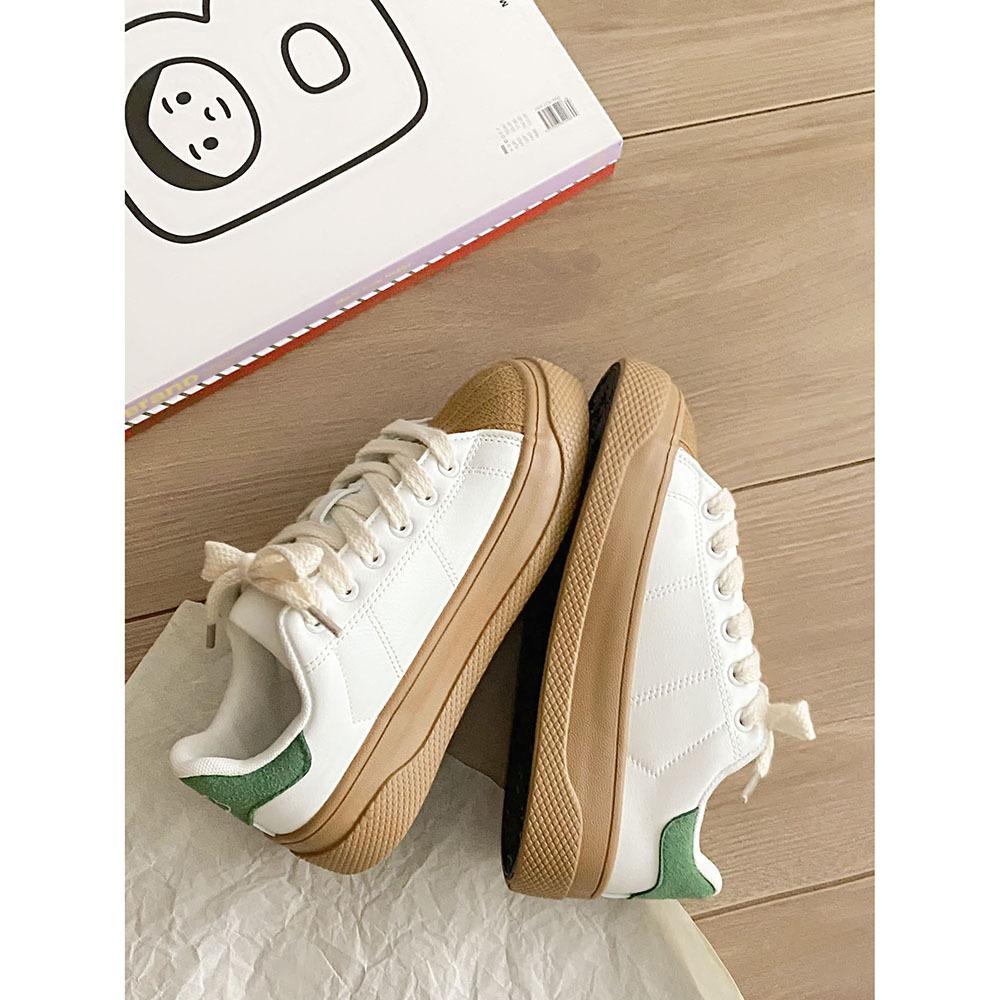 Thick-soled Shell Head White Shoes Women's Autumn New Versatile Niche Design Casual Board Shoes