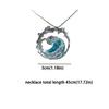 Elegante Collana con Ciondolo Onda Stile Oceano Vuota Leggero Lusso Giuramento Marino Collana Creativa Choker Gioielli Spindrift Regali per le Feste
