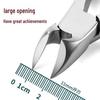 Heavy-Duty Large Mouth Nail Clippers & Manicure Scissors Set for Thick Nails & Dead Skin