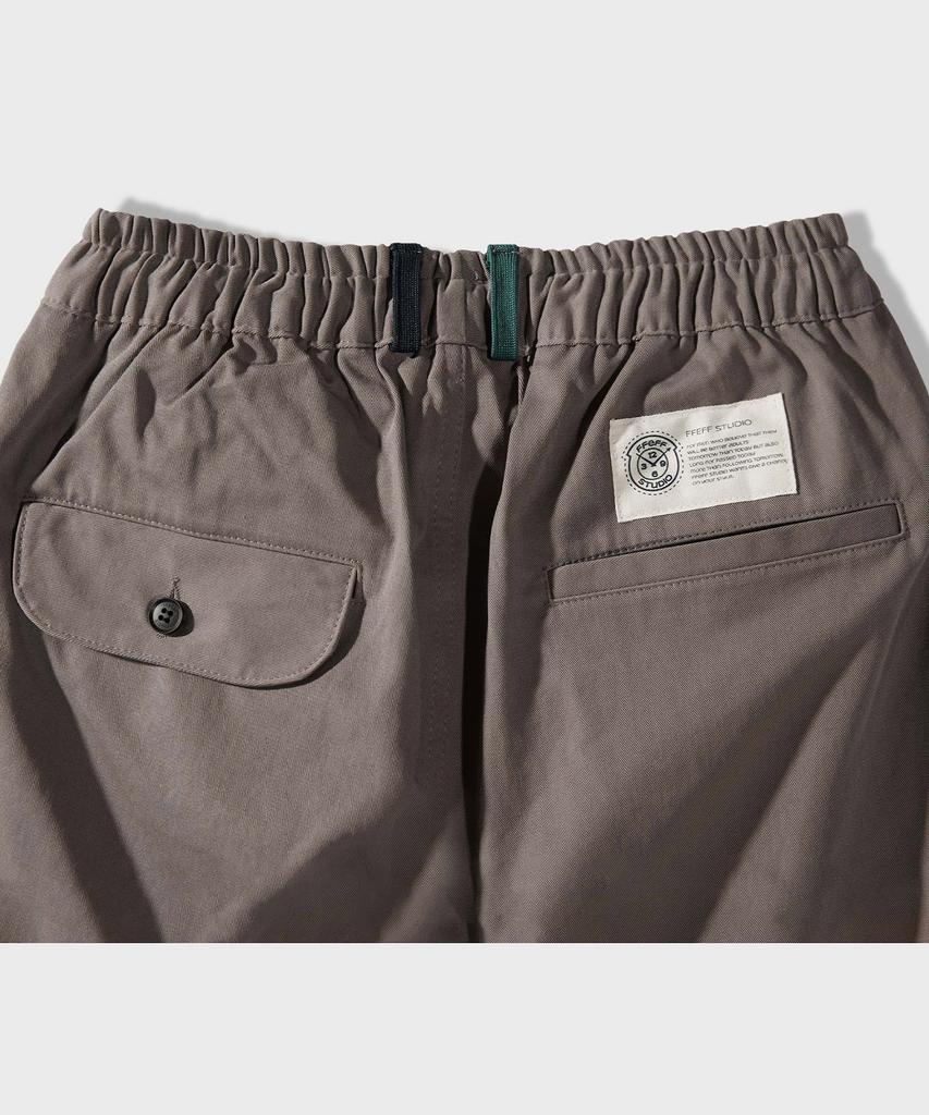 FFEFF STUDIO Bio Cotton Long Elastic Waist Pants (Cement)