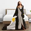 Whimsical Reading Cat Warm Soft Blanket  Boy Girl Plush Bedding Throws Novelty Home Decor Flannel Bedspread Sofa Bed Cover