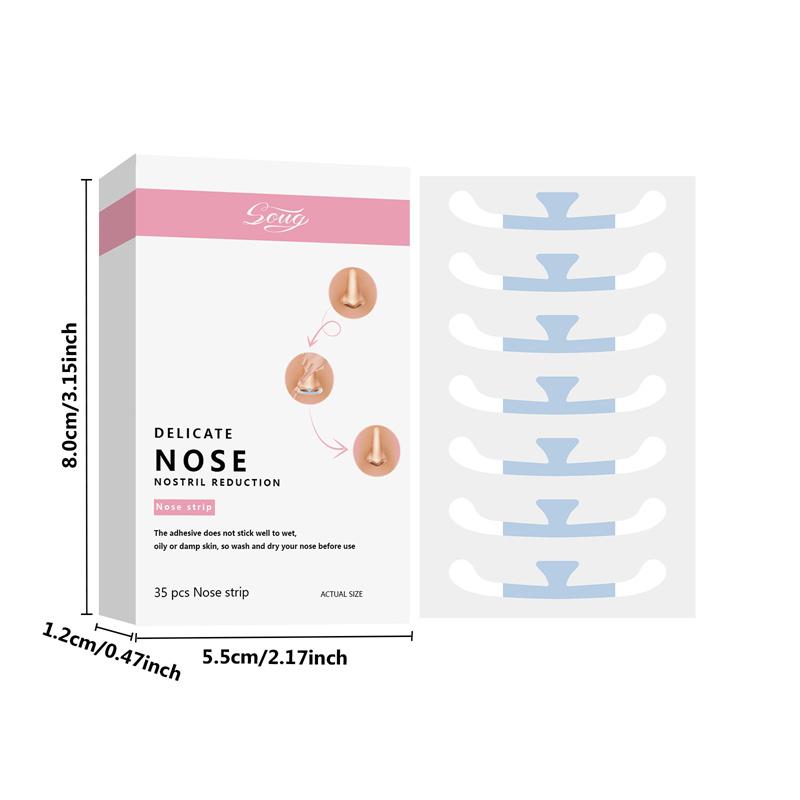 Cosplay Spesielle Nesekrympestrips Krymper Nesefløyene Liten Nese Smal Tynn Nese Usynlig Skjønnhet Krympende Nesefløyklistremerker