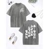 I Forgot What I Like Printed Washed T-Shirt Women Cotton Oversize Tops Casual O-Neck Distressed T Shirts Clothes
