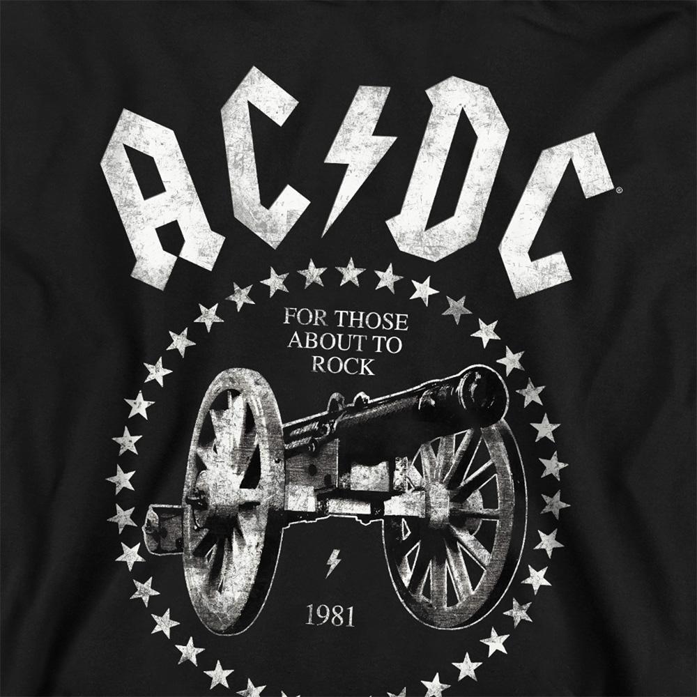 AC/DC Childrens/Kids About To Rock Cannon Hoodie