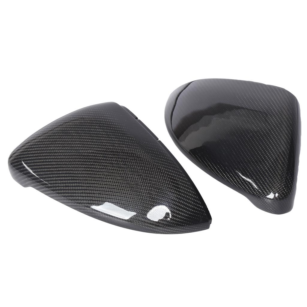 2PCS Rearview Mirror Cover Carbon Fiber Replaceable Backing Car Replacement for MK7 MK7.5 R