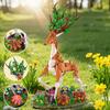 Creative 1220pcs Deer In Bloom Building Blocks Brick Set MOC Magical Animal Assembly Deer Model Kit Toys For Children Gifts