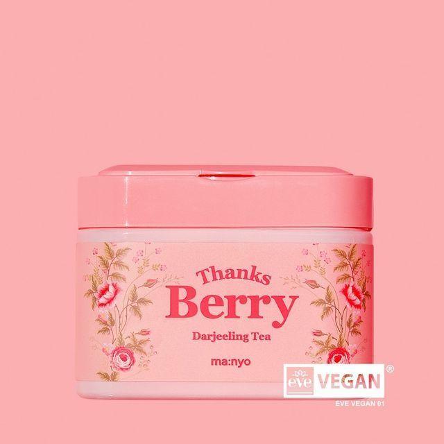 [MANYO FACTORY] Thanks Berry Darjeeling Tea/ Green Tea Mask Sheet - 1pack (30pcs)/ Moisturizing, Korean Cosmetics, Kbeauty