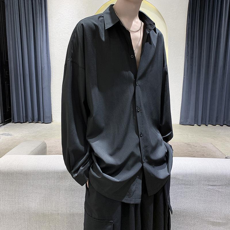 Mens 2026 Fashion Textured Shirts Long Sleeve Summer Beach Shirt Casual Button Down Shirts