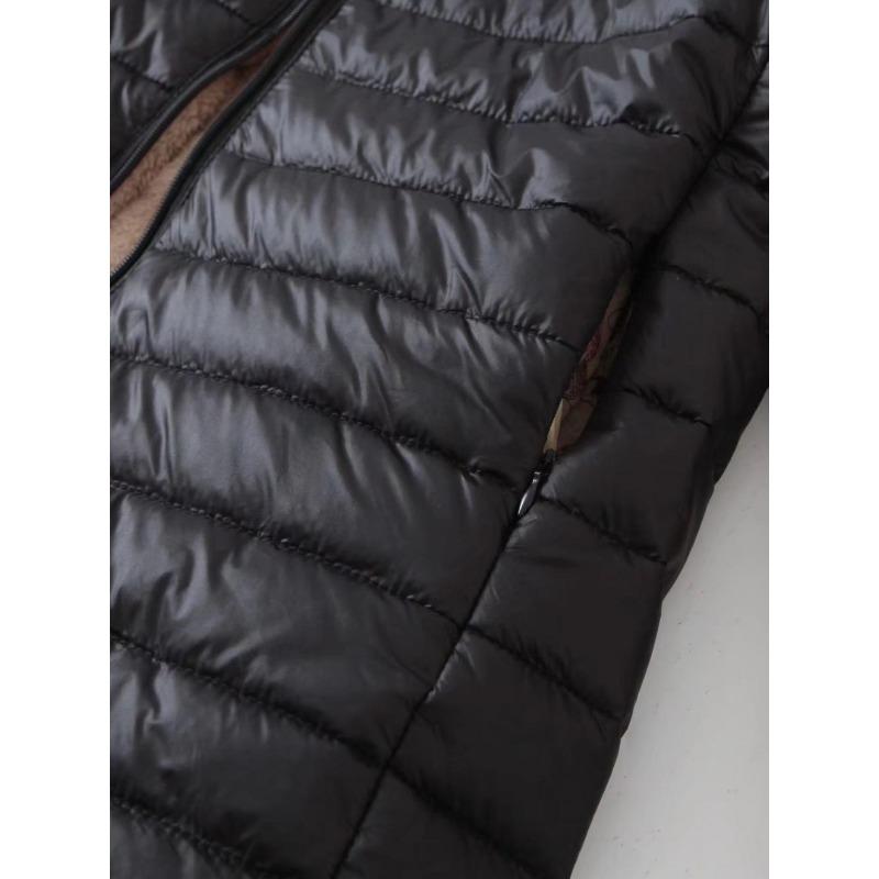 Fall and Winter In The Long Section, The Korean Version of The Hooded Slim Padded Cotton Jacket, Warm Imitation Lamb's Wool Blouse Women's Jackets