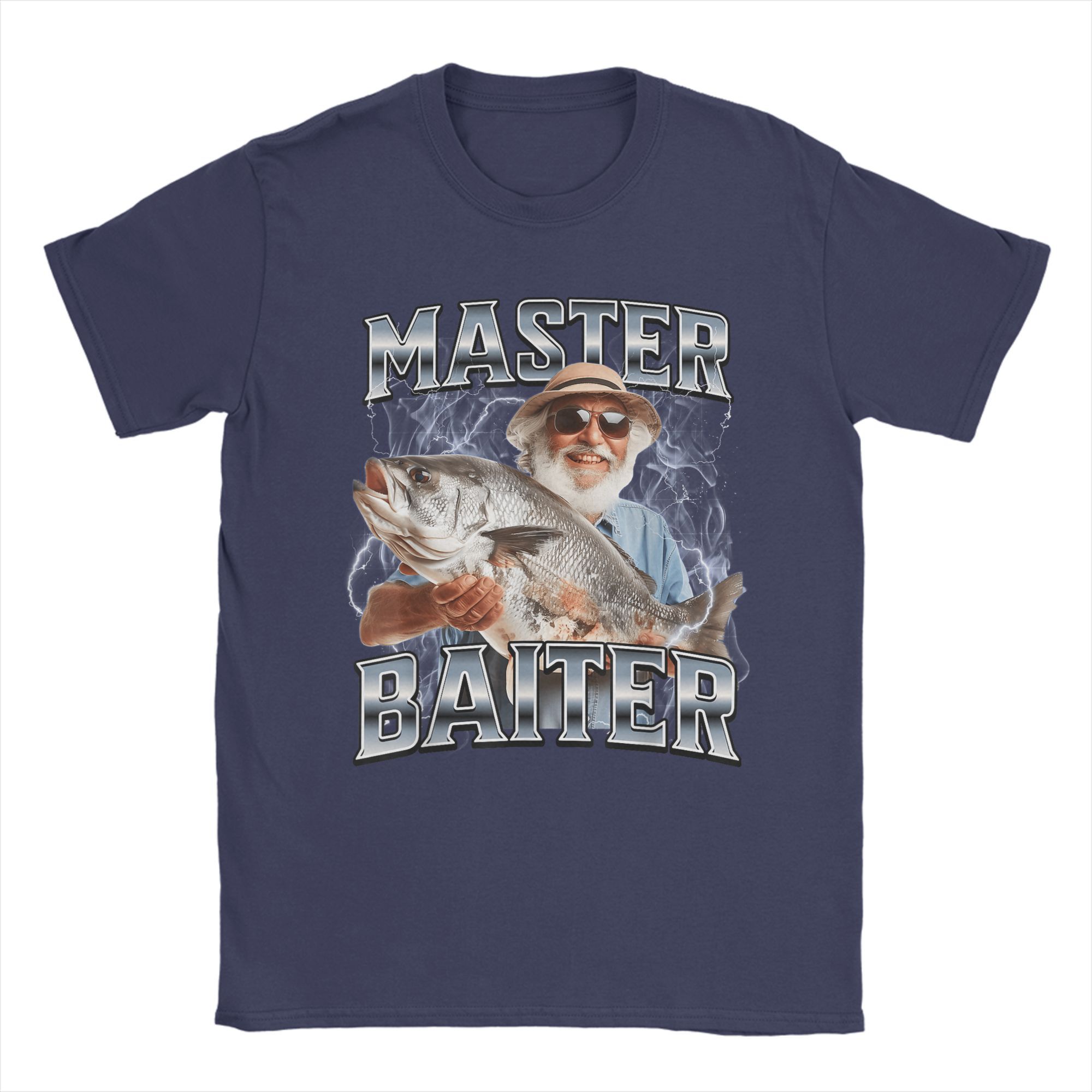 

Oversized T Shirt Summer Master Baiter Fishing T-Shirts Cotton Tshirt for Men s Y2K Classic Big Size Short Sleeve Clothes 2XL