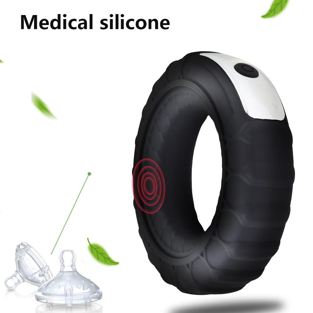 Wireless Remote Control Penis Ring Vibrator Stimulate Women Clitoris Massage Delay Ejaculation Cock Erection Vibrating Ring Shop