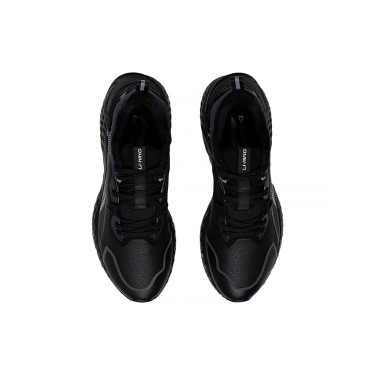 New LiNing Cloud Shield Cushioning Anti Slip And Wear Resistant Low Top Casual Shoes Men's Black AGLS219-1