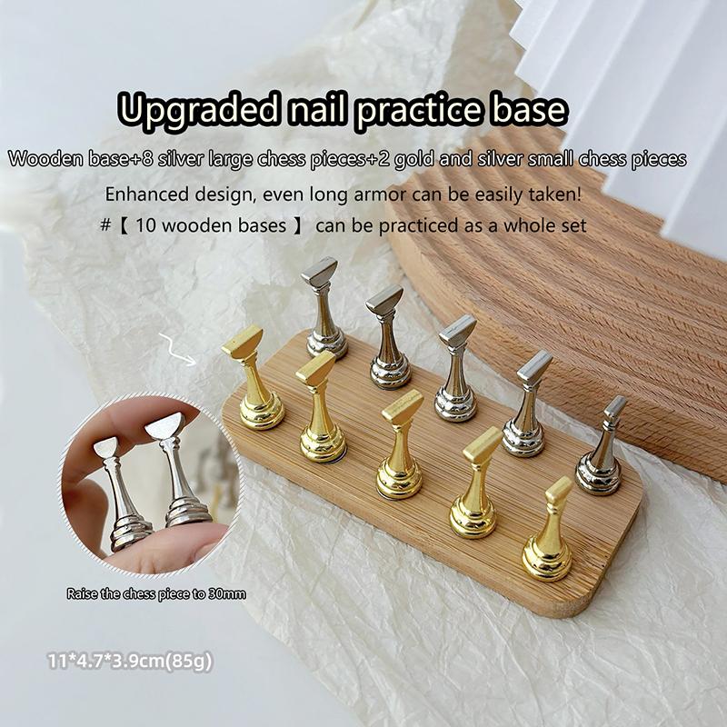 

Дисплей для нейл-арта Магнитный держатель для ногтей Подставка для практики с типсами для наращивания Деревянная подставка-держатель для арт-салона Инструменты для практики DIY