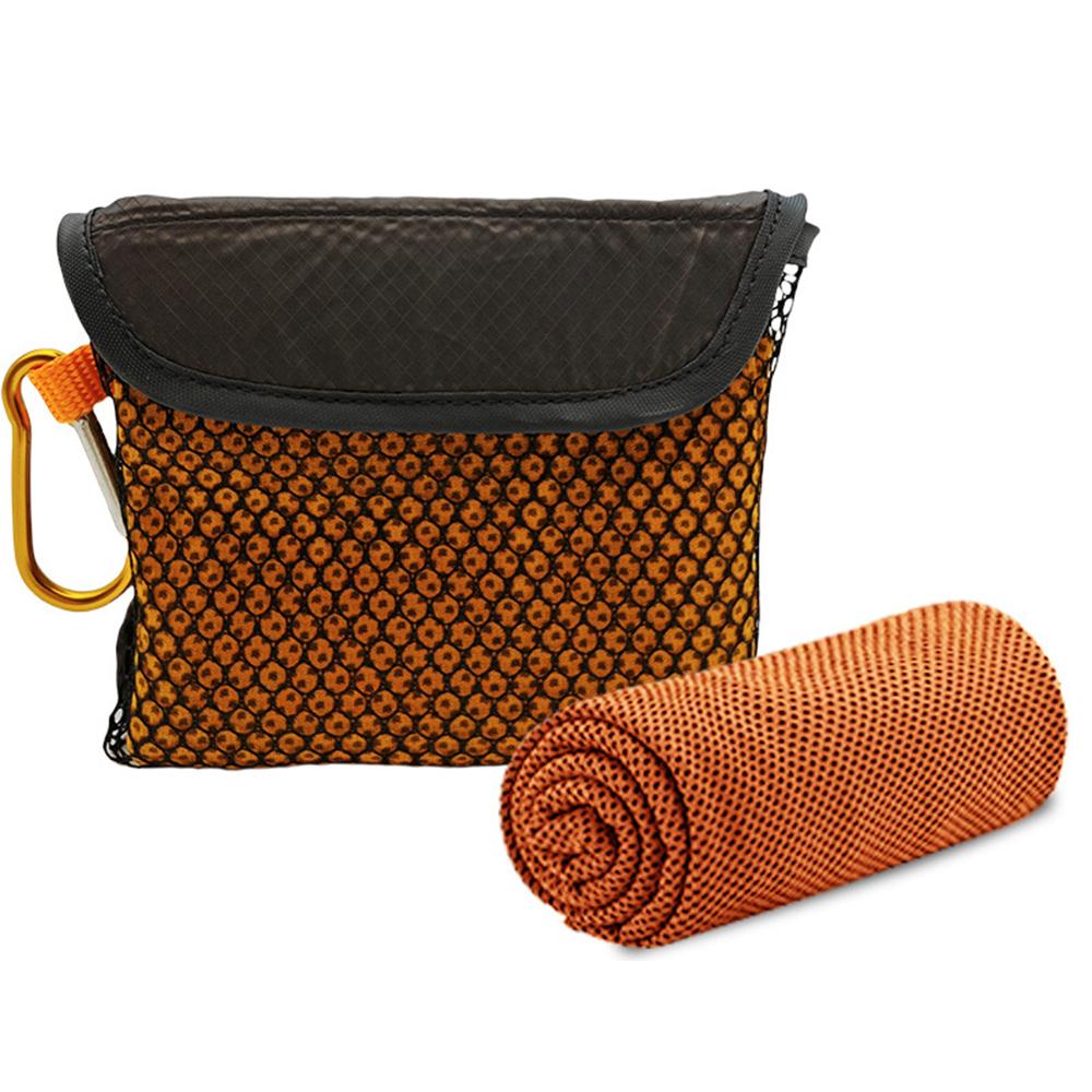 

WDLGMJ-18 30X100cm Outdoor Sport & Workout Cooling Towel Breathable Quick Dry Towel for Marathon Running Hiking Fitness Yoga Orange
