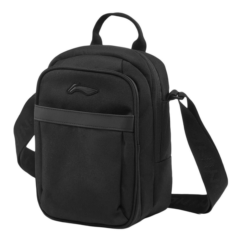New LiNing Sports Life Collection Polyester Shoulder Bag, Crossbody Bag Unisex Black ABDU115-1