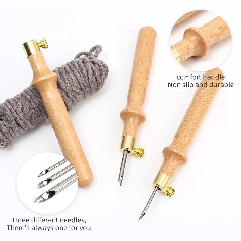 Embroidery Punch Needle Stitching Punch Needle Magic Needle Poking Pen Weaving Cross Stitch Knitting Tool DIY Sewing Accessories