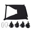 2 in 1 Protective Cover Fit for Mini Satellite Shockproof Portable Satellite Dish Case with 4 Suction Cups 2 Carabiners