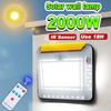 Powerful Solar Street Light Outdoor 6000mAh Battery Waterproof Dusk To Dawn Security Lamp for Garage Courtyard Yard Pathway Driveway
